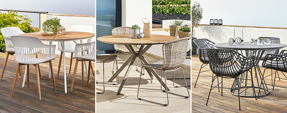 Runder, rechteckiger oder quadratischer Gartentisch? JYSK